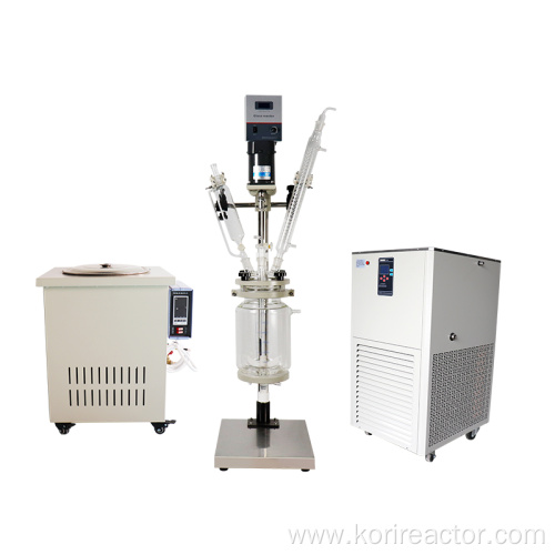 Lab Apparatus Chemical Industry Mixer Glass Jacketed Reactor